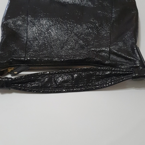 Coach Gold Clasp Textured Handbag - Picture 3 of 6